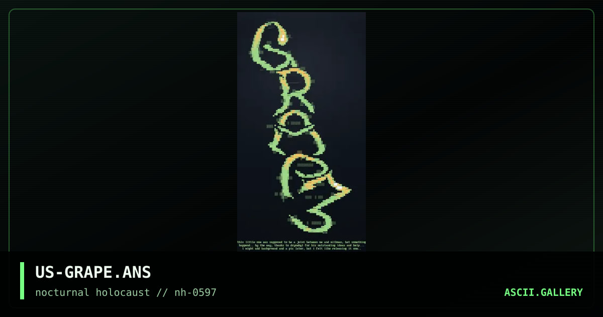 grape logo, by bizzarro, drynwhyl, 1997