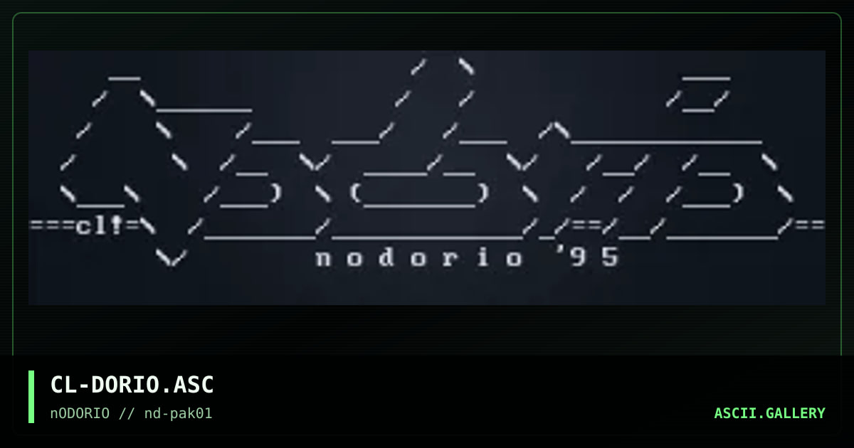 CL-DORIO.ASC, by untagged, 1995