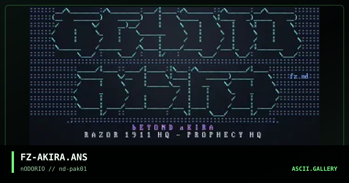 FZ-AKIRA.ANS, by fizzle, 1995