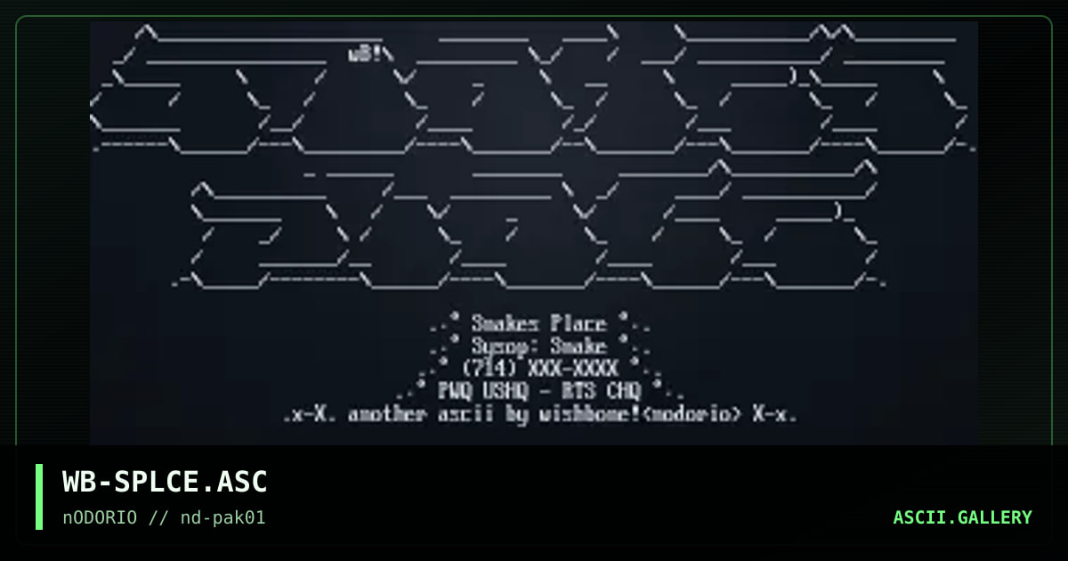 WB-SPLCE.ASC, by wishbone, 1995