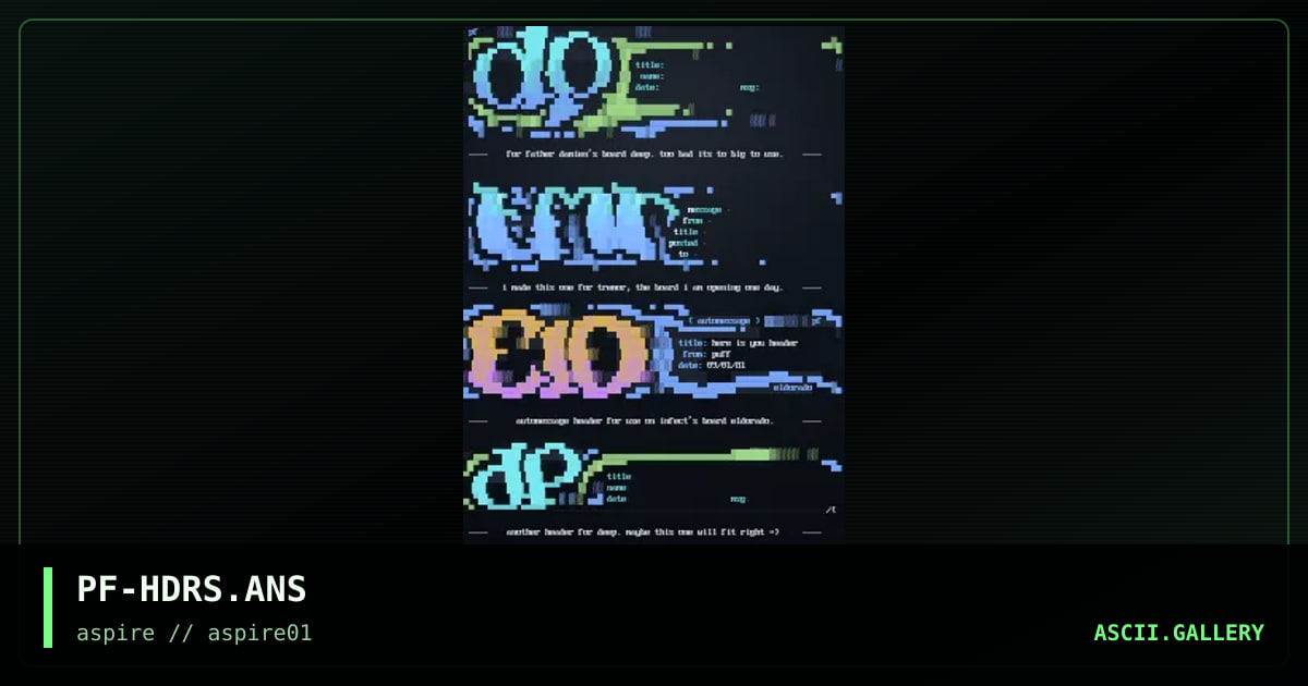 message header stack, by puff, 1998