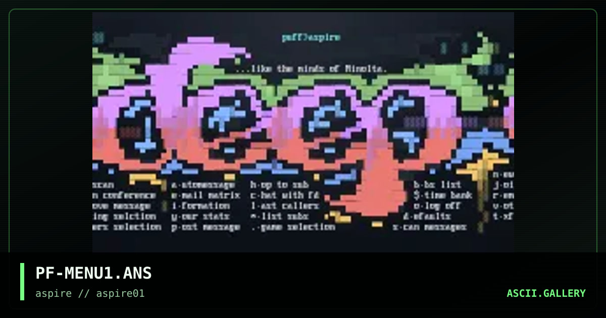 deep menu, by puff, 1998