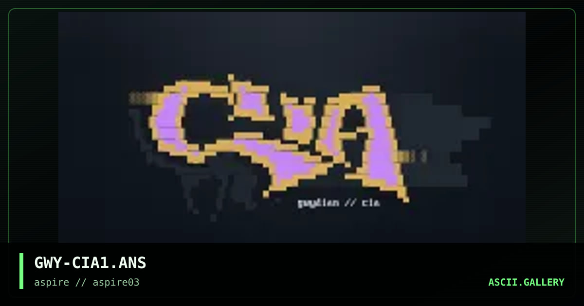 cia logo, by gwydian, 1998