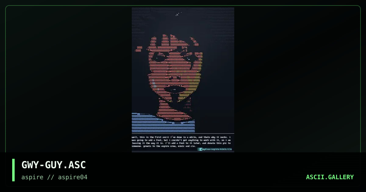 some guy, by gwydian, 1998