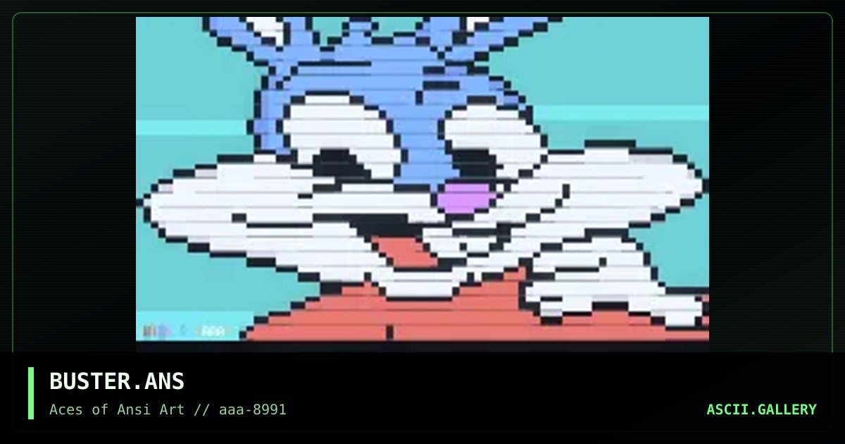 BUSTER.ANS, by willie, 1991