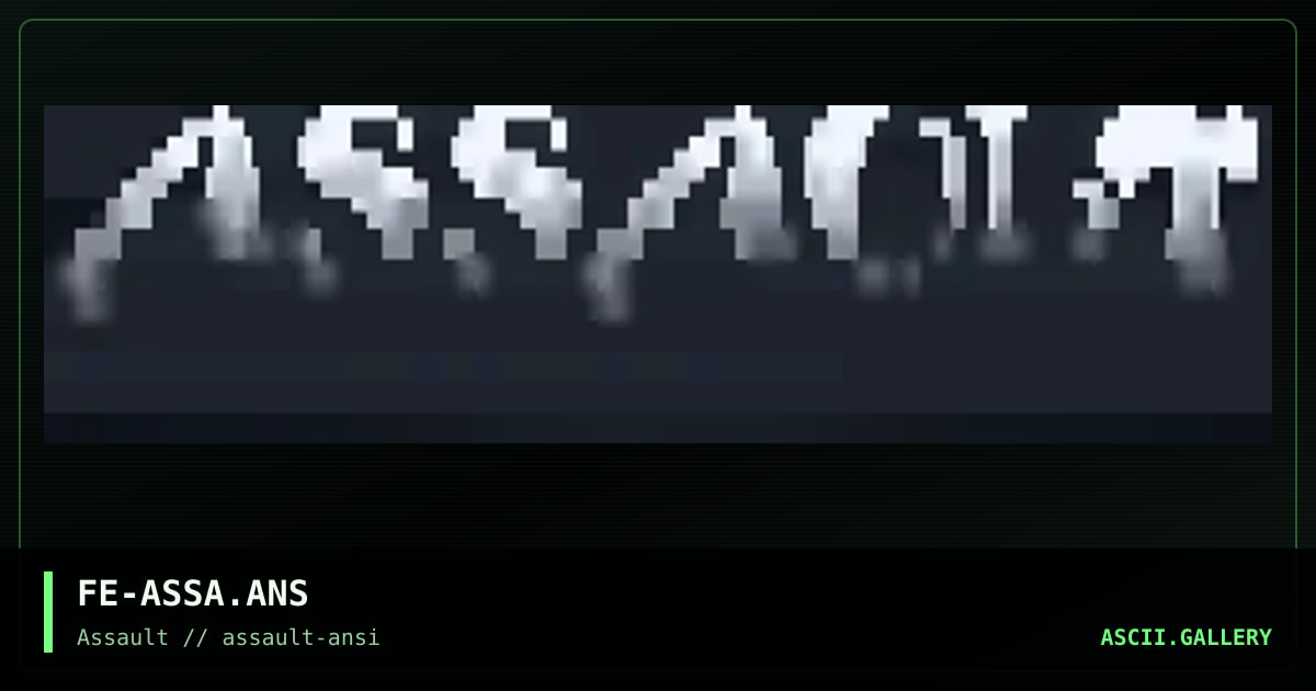 FE-ASSA.ANS, by forlorn extender, 1993