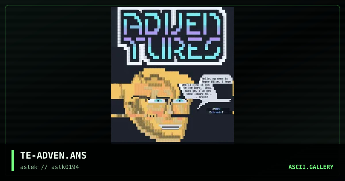 TE-ADVEN.ANS, by the extremist, 1994