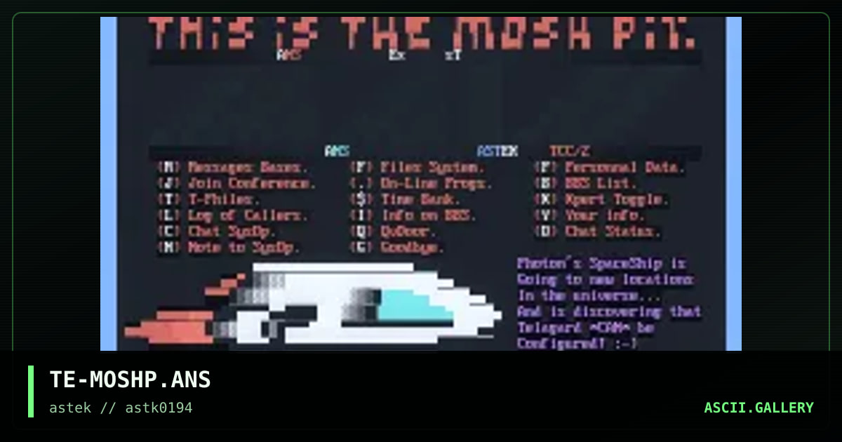 TE-MOSHP.ANS, by the extremist, 1994