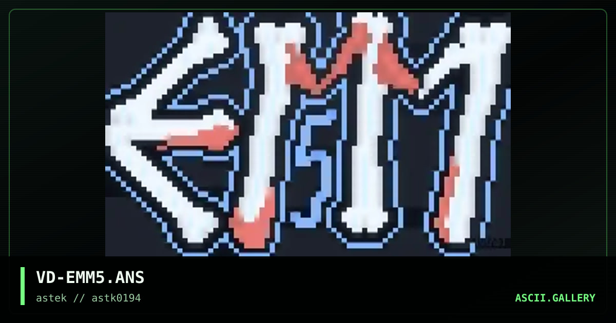 VD-EMM5.ANS, by vlad drakul, 1994