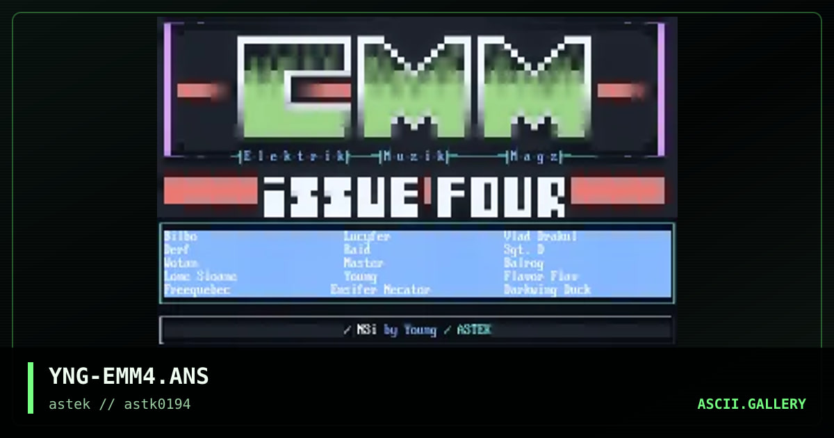 YNG-EMM4.ANS, by young, 1994