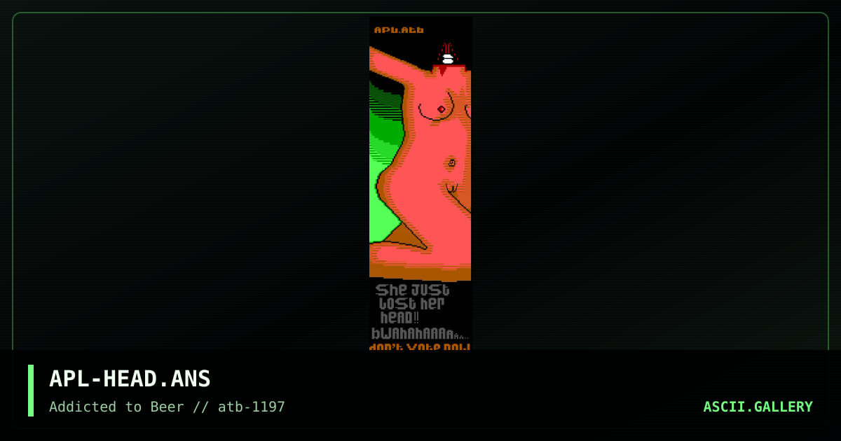 SHE JUST LOST HER HEAD!, by apollygon, 1997