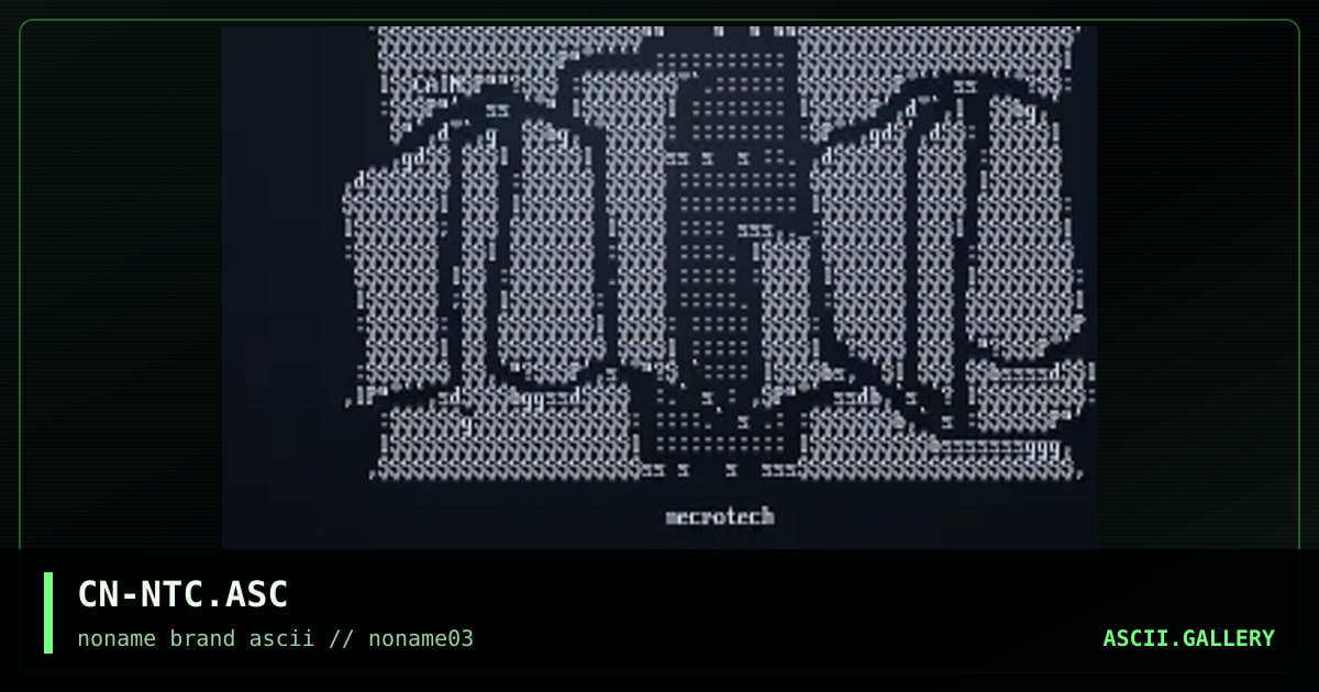 CN-NTC.ASC, by cain, 1996