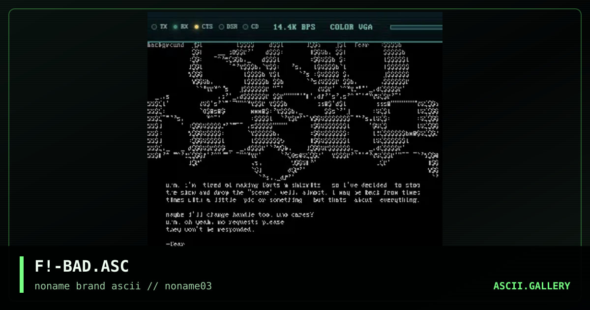 F!-BAD.ASC, by fear, 1996