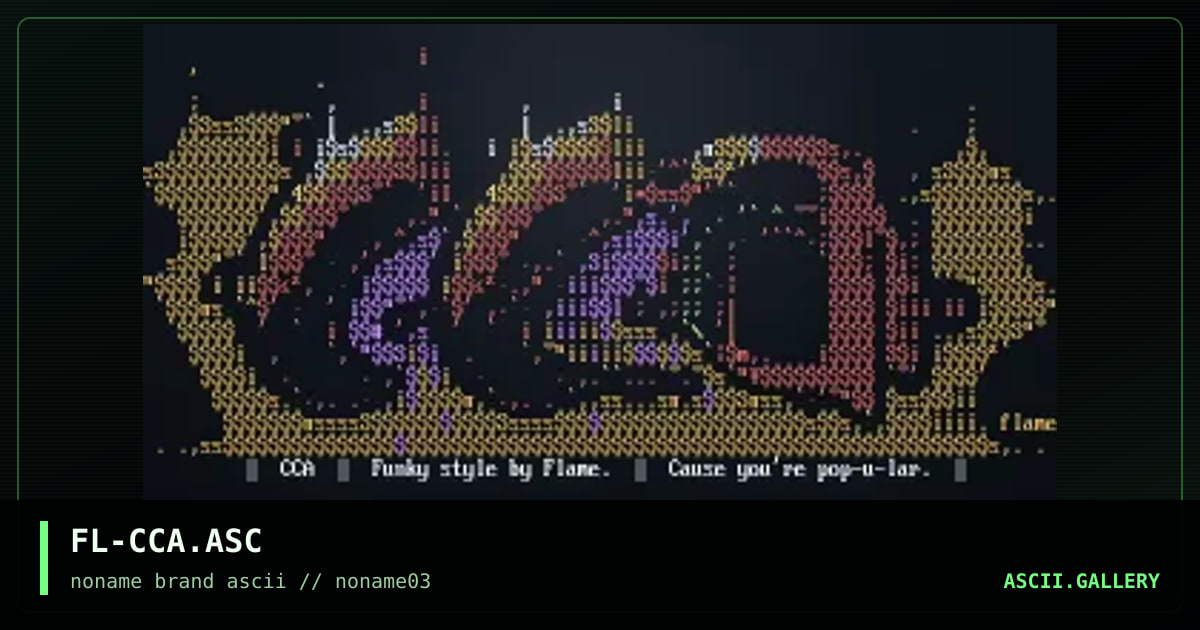FL-CCA.ASC, by flame, 1996