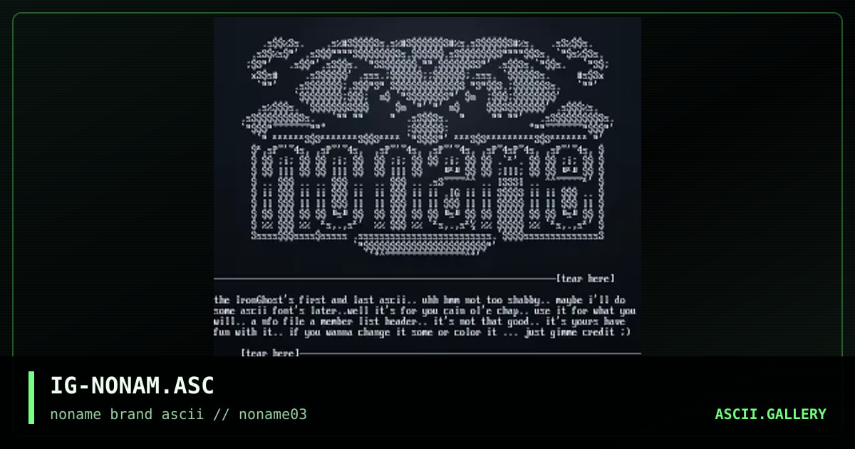 IG-NONAM.ASC, by ironghost, 1996