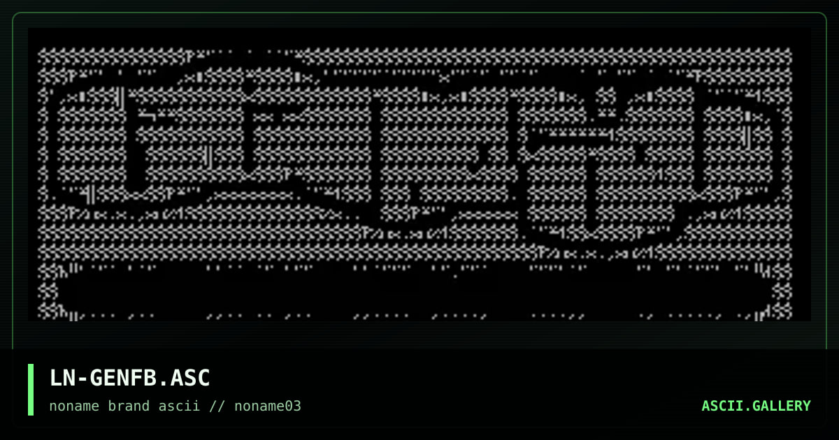 LN-GENFB.ASC, by lint, 1996