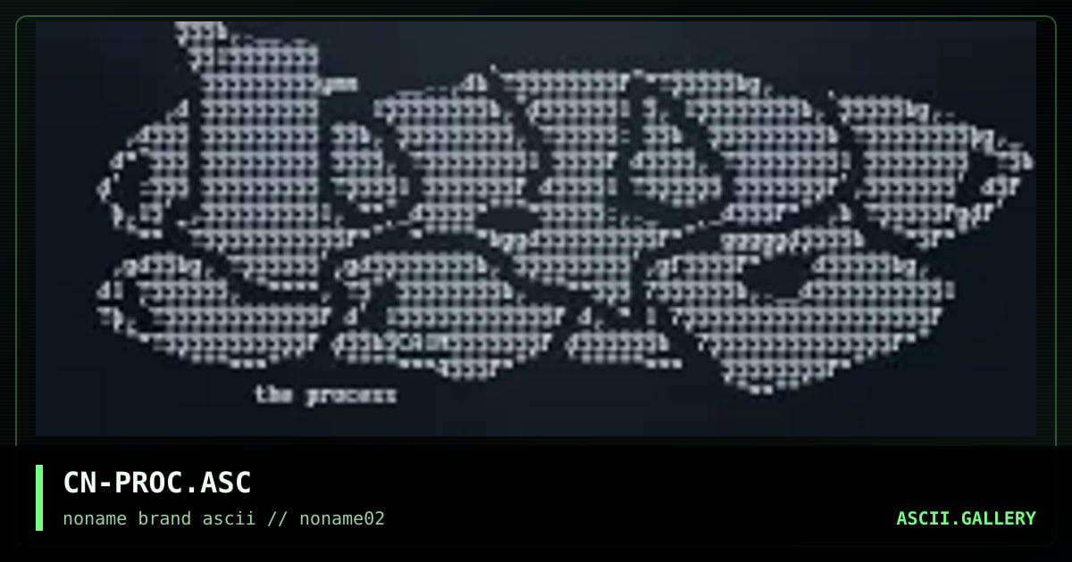 CN-PROC.ASC, by cain, 1996