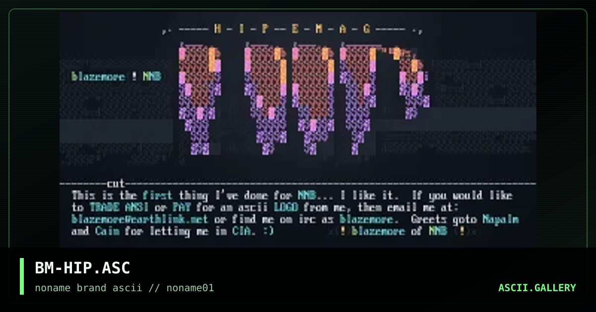 BM-HIP.ASC, by blazemore, 1996