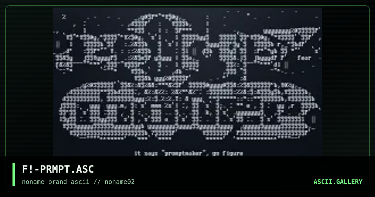 F!-PRMPT.ASC, by fear, 1996