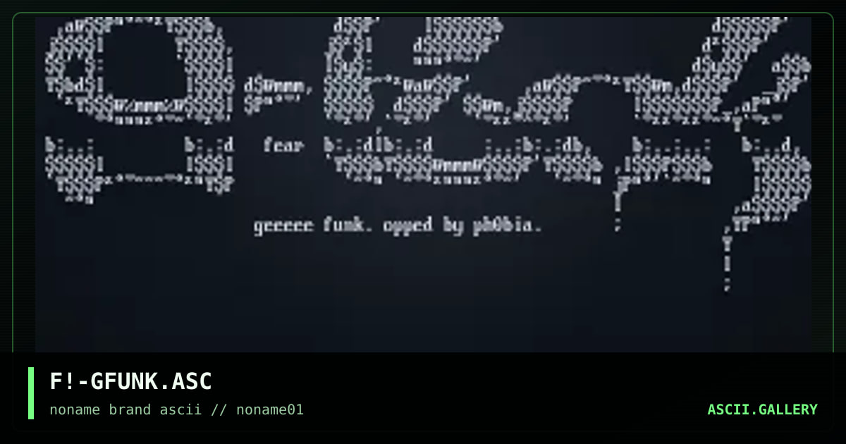 F!-GFUNK.ASC, by fear, 1996