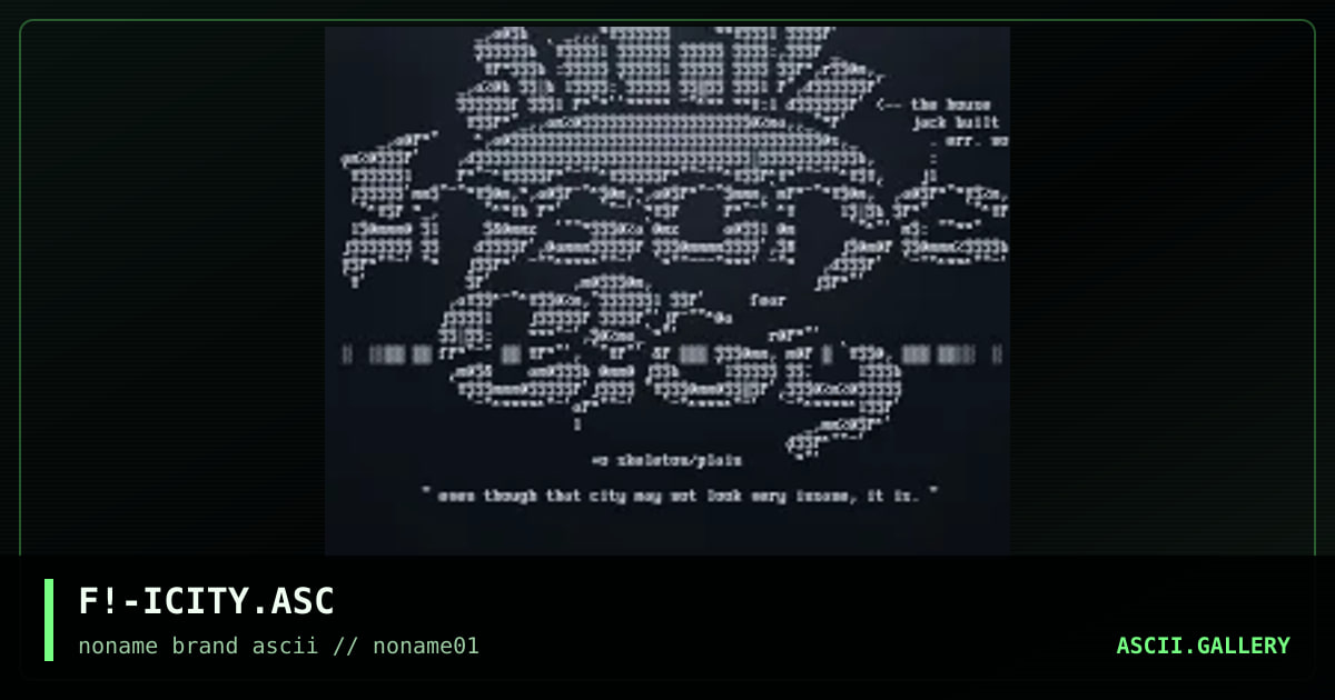 F!-ICITY.ASC, by fear, 1996