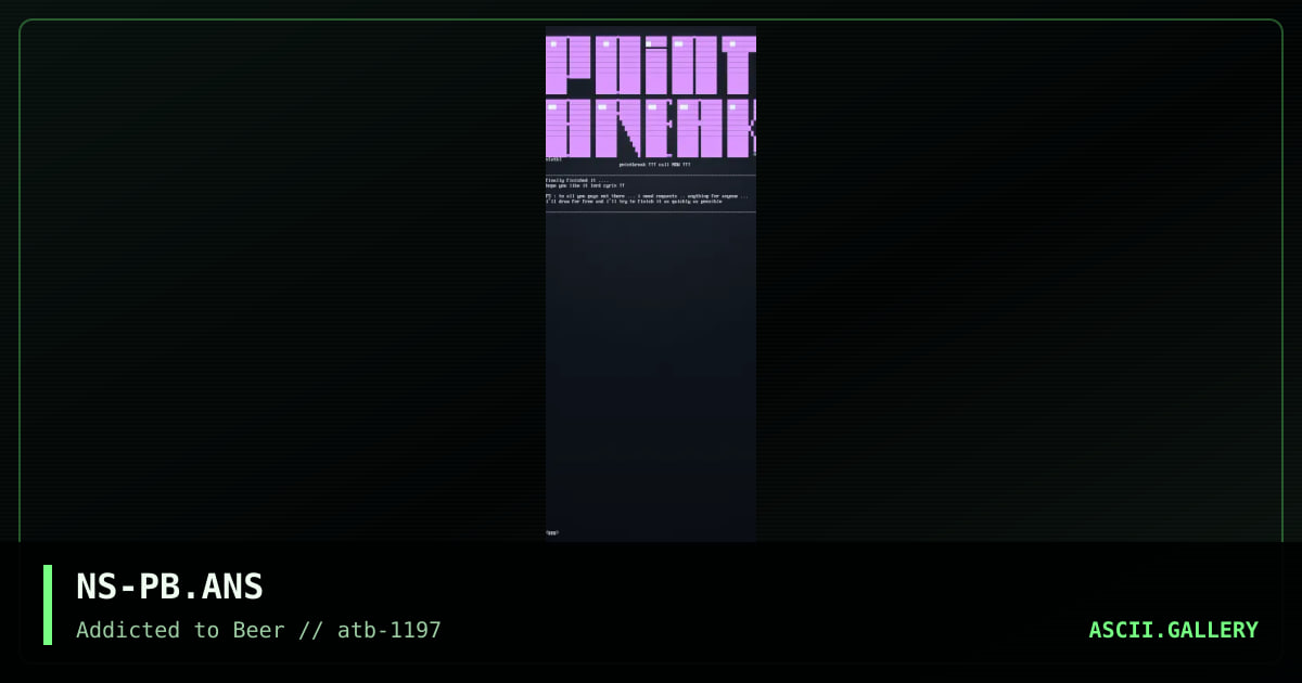 pointbreak logo, by nightstalker, 1997