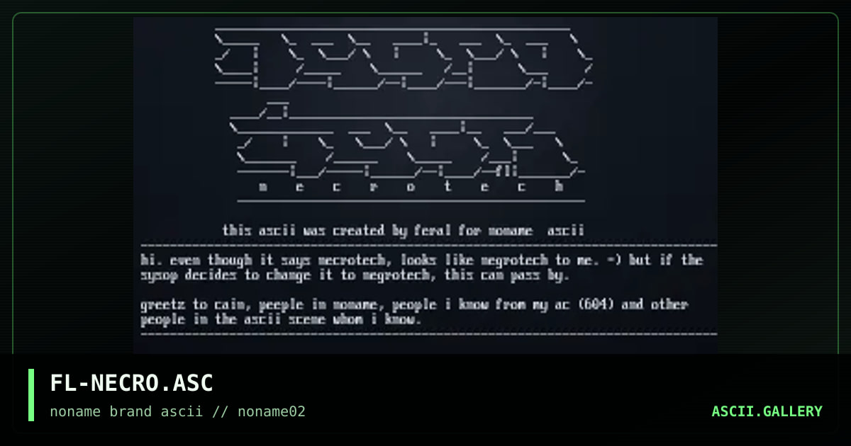 FL-NECRO.ASC, by feral, 1996