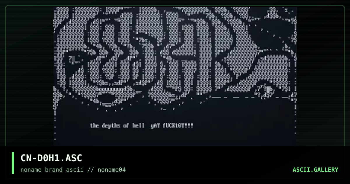 CN-D0H1.ASC, by cain, 1996