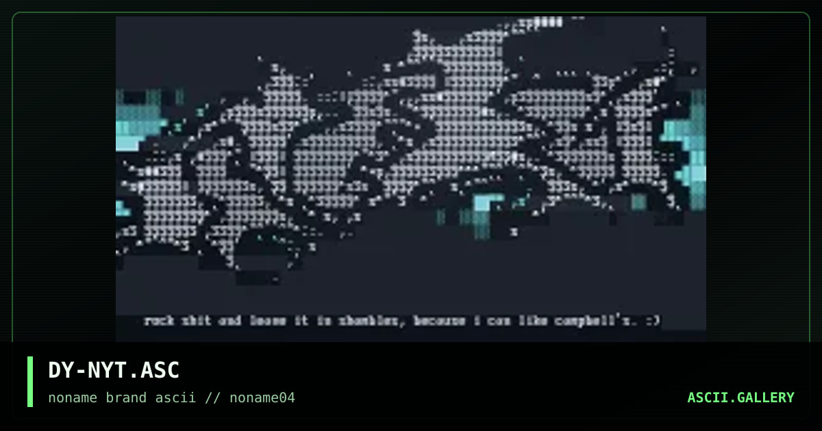 DY-NYT.ASC, by discyple, 1996