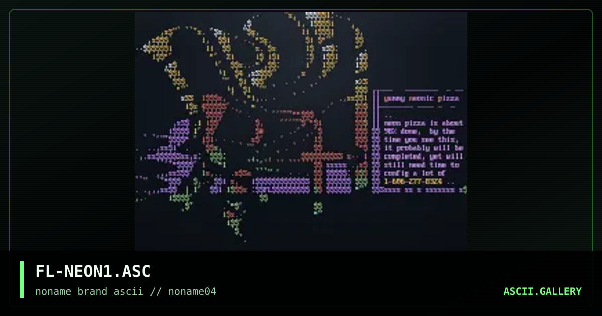 FL-NEON1.ASC, by flame, 1996