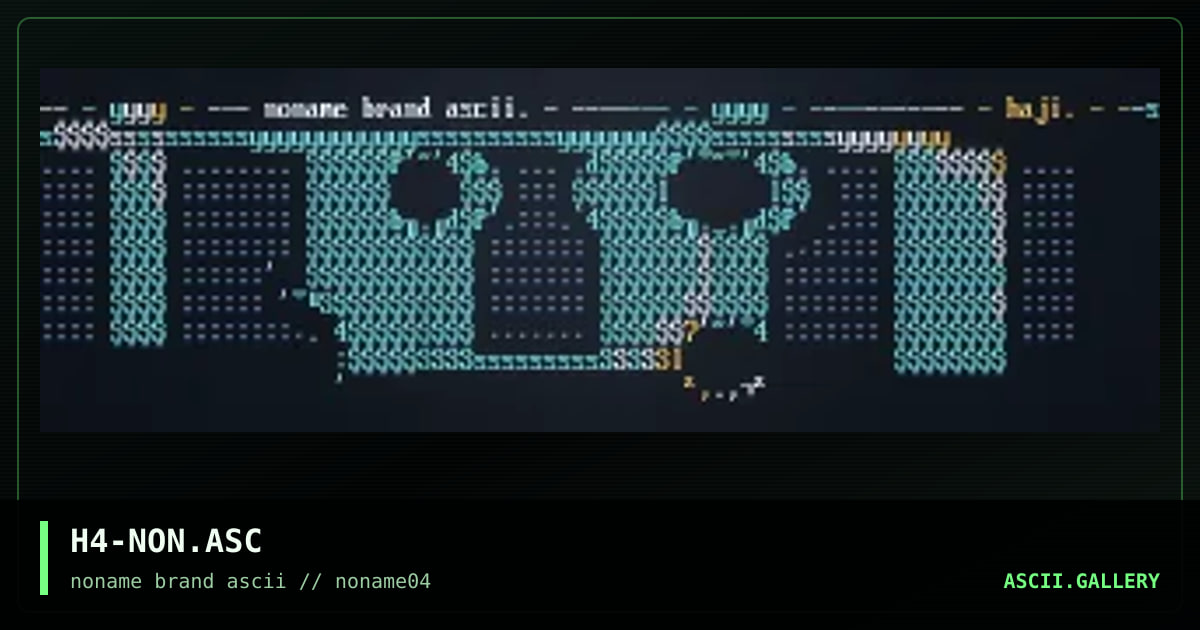 H4-NON.ASC, by haji, 1996