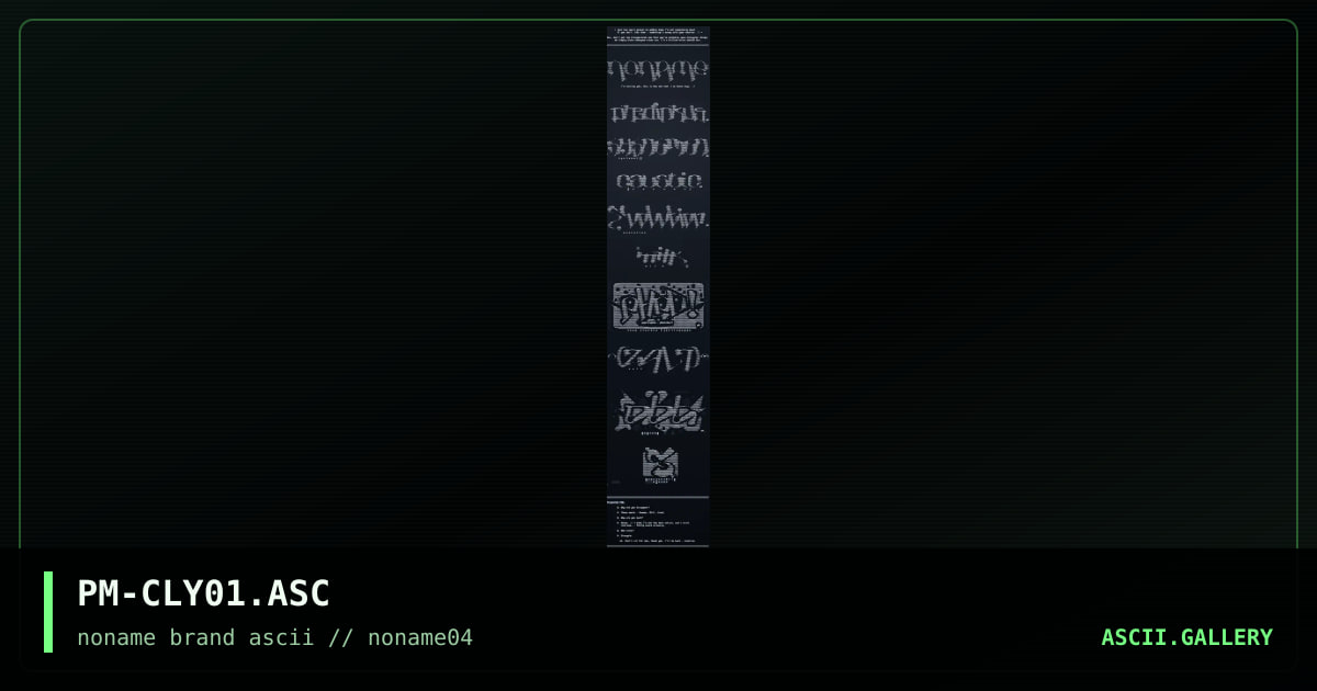 PM-CLY01.ASC, by polymorph, 1996