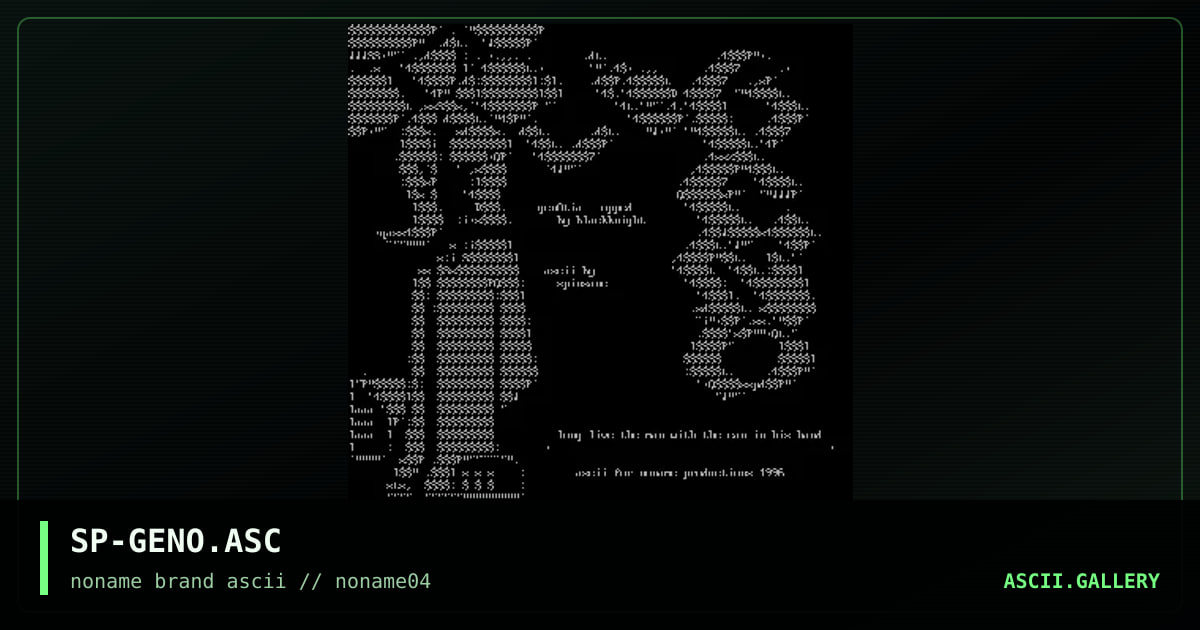 SP-GENO.ASC, by spinsane, 1996
