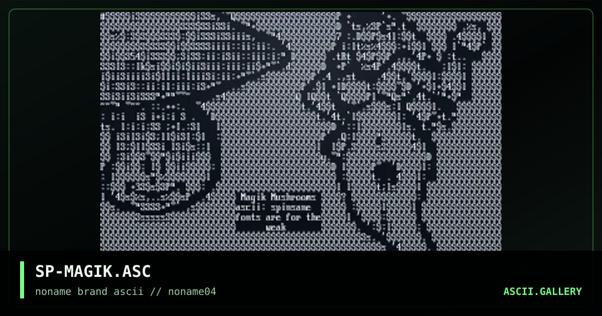 SP-MAGIK.ASC, by spinsane, 1996
