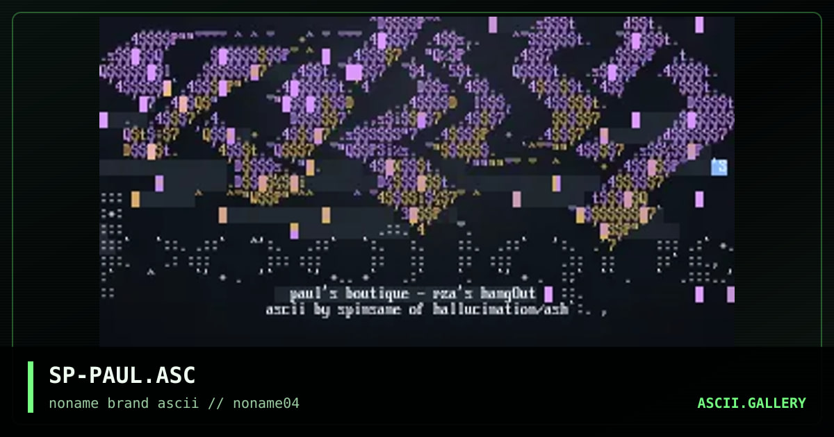 SP-PAUL.ASC, by spinsane, 1996