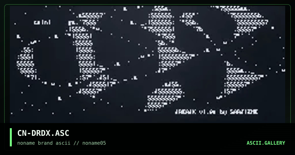 CN-DRDX.ASC, by cain, 1996