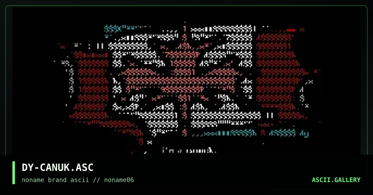 DY-CANUK.ASC, by discyple, 1996