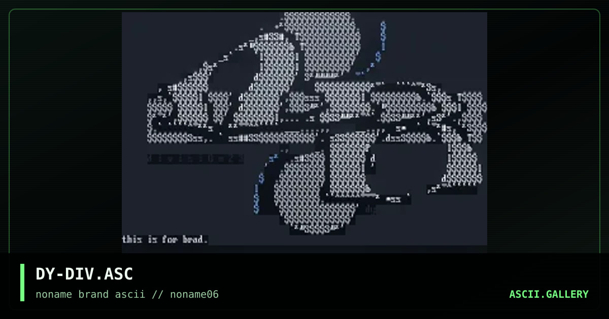 DY-DIV.ASC, by discyple, 1996