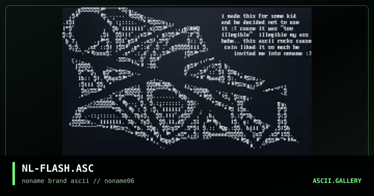 NL-FLASH.ASC, by nahal, 1996