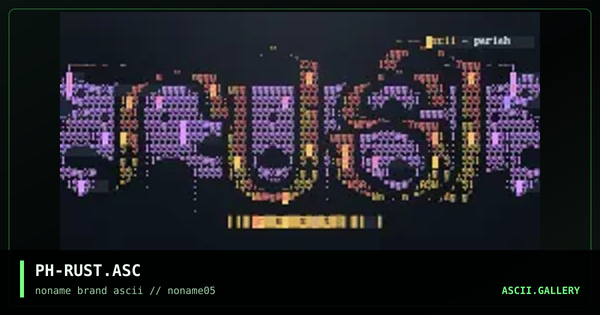 rust, by pariah, 1996