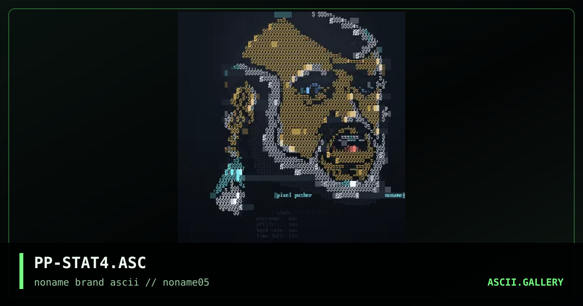PP-STAT4.ASC, by pixel pusher, 1996