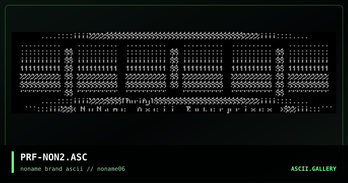 PRF-NON2.ASC, by purify, 1996