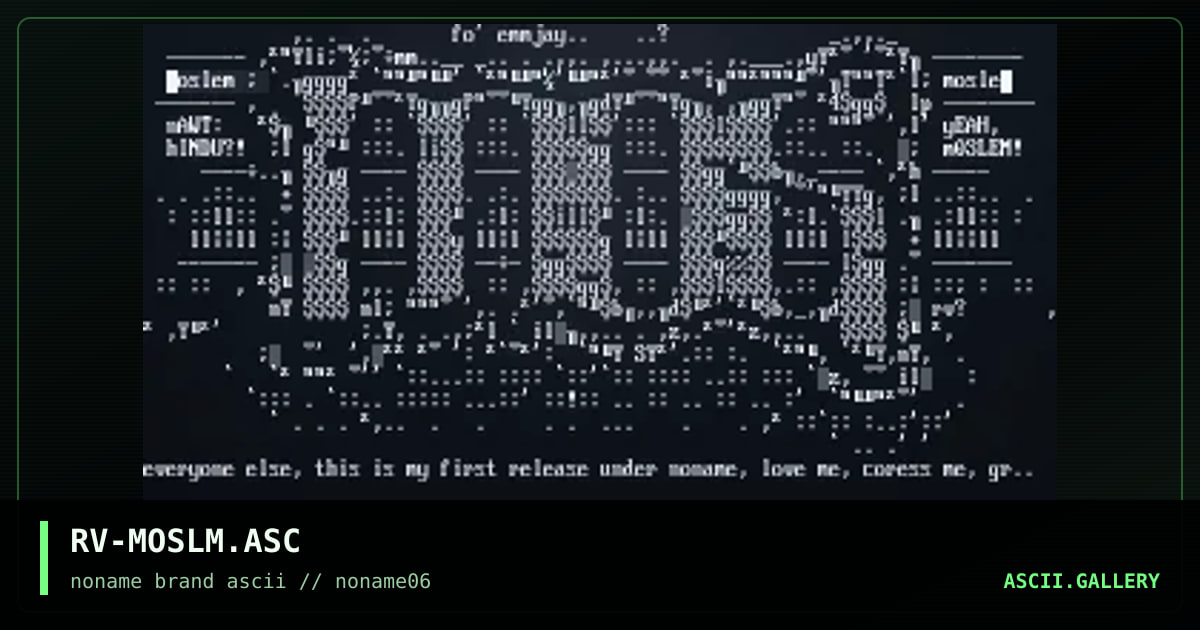 RV-MOSLM.ASC, by revert, 1996