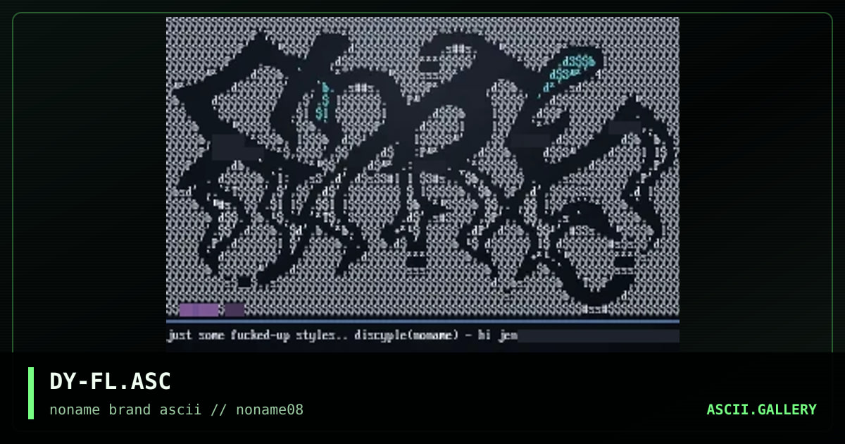 DY-FL.ASC, by discyple, 1997