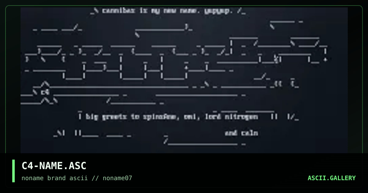 C4-NAME.ASC, by cannabis, 1996