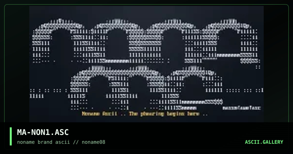 MA-NON1.ASC, by massm, 1997