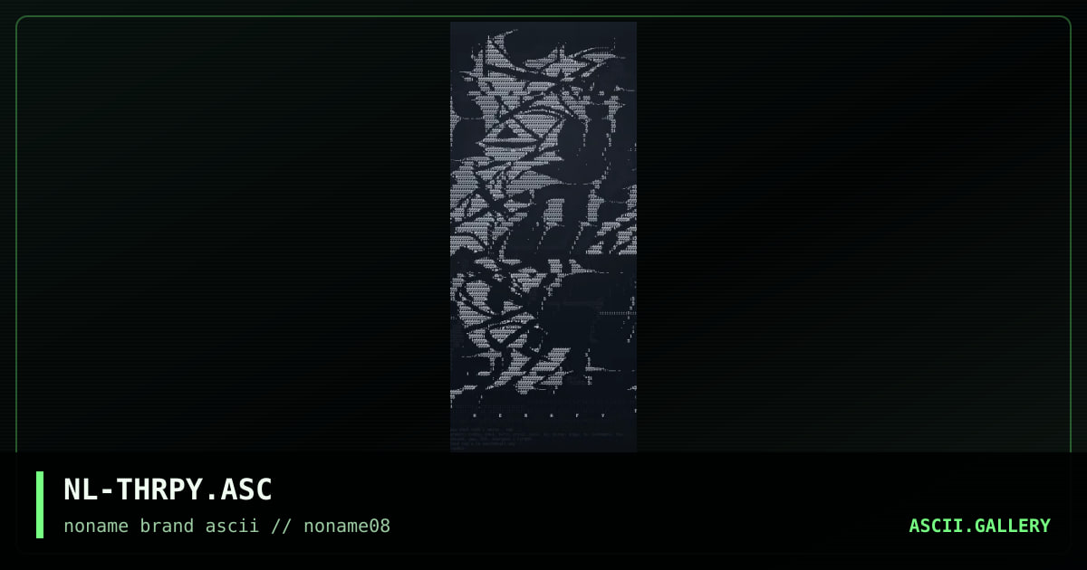 NL-THRPY.ASC, by nahal, 1997