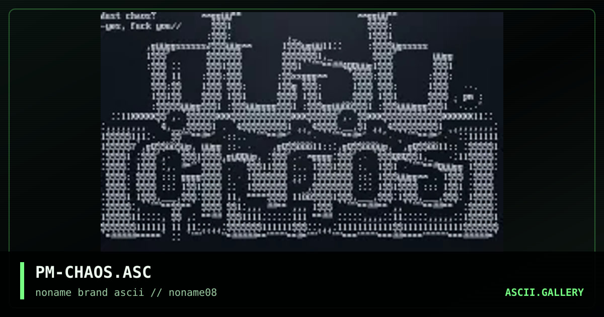 dus7 chaos?, by polymorph, 1997