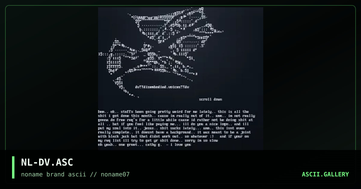 NL-DV.ASC, by nahal, 1996