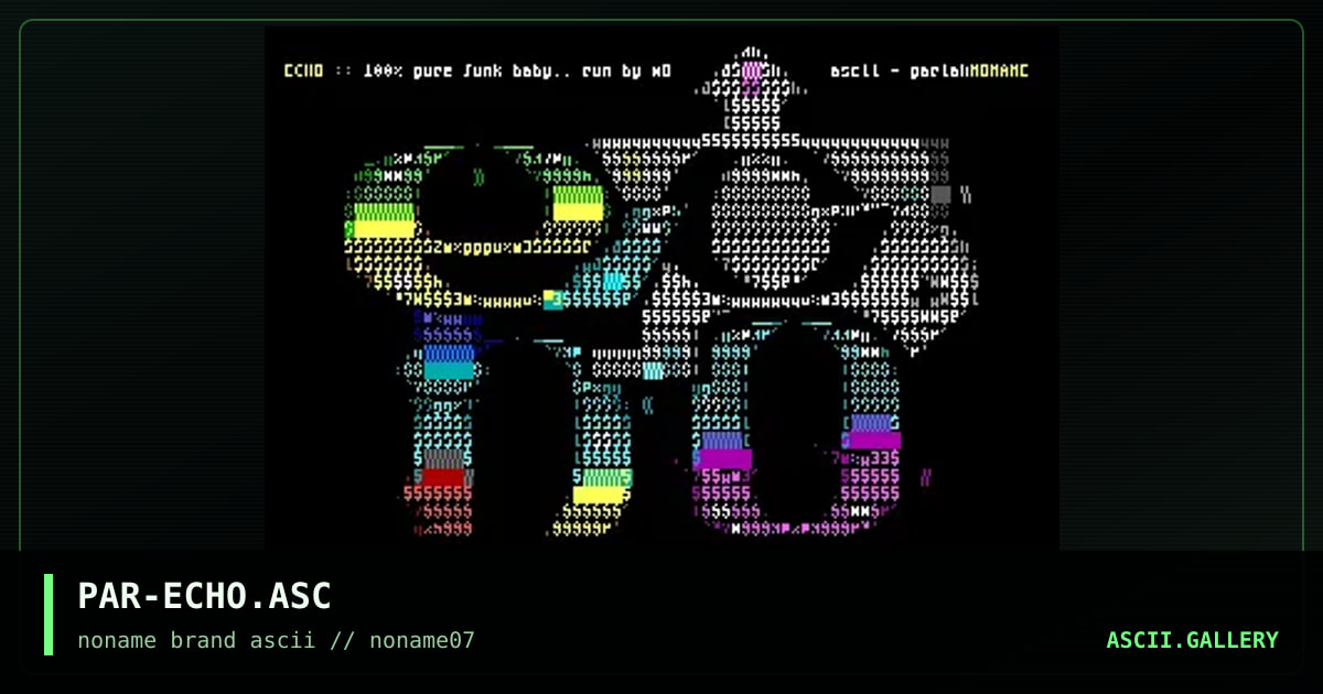 ECHO, by pariah, 1996